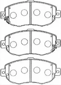Комплект тормозных колодок, дисковый тормоз AISIN купить